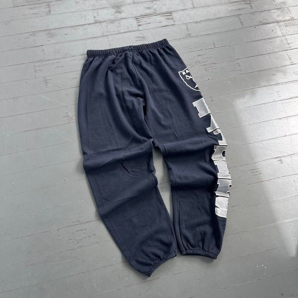 Vintage Logo 7 Oakland/Las Vegas Raiders Football Sweatpants